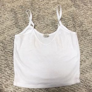 white crop top